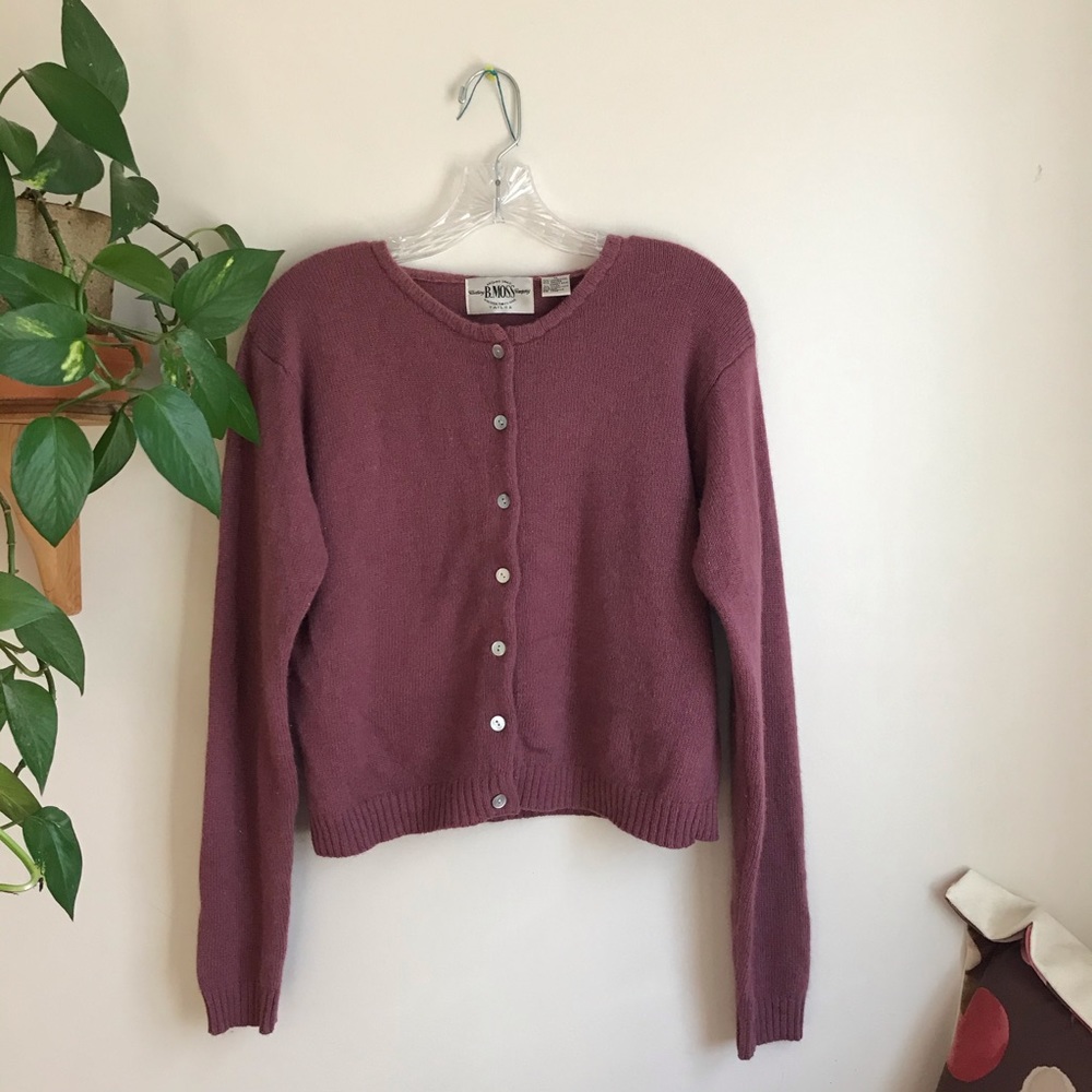 B.Moss pink vintage sweater